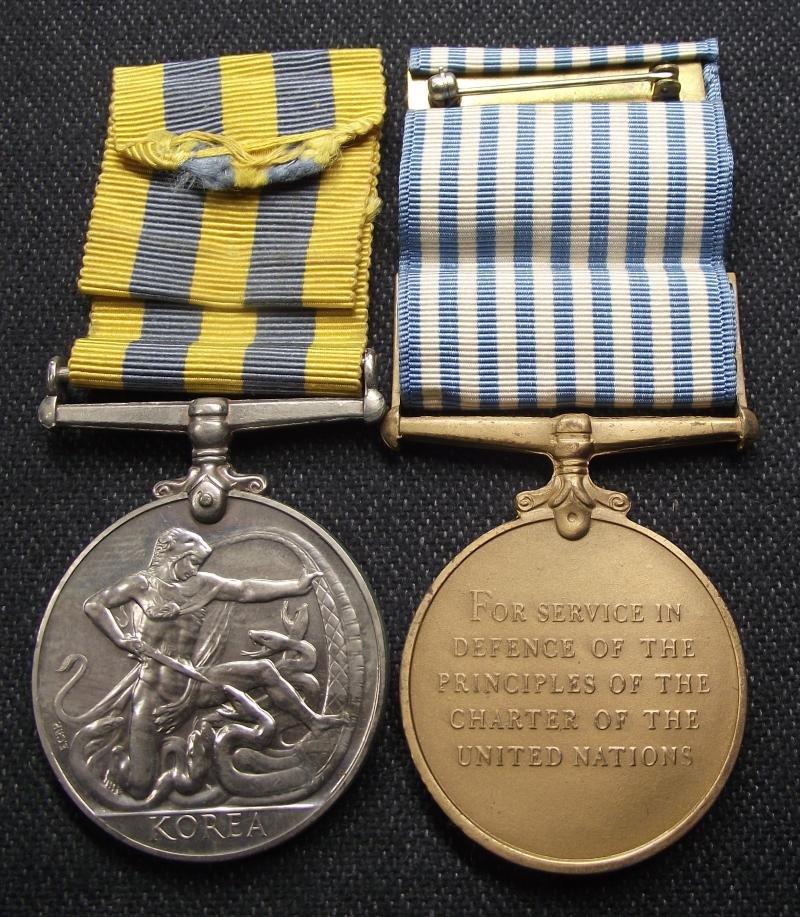 Korean War Medal Pair. S.Q.M.S. Lewis. RAMC. — image 2