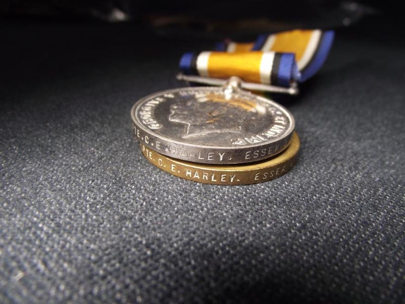 WW1 British Medal Pair. Essex Regiment. — image 4