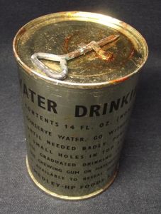 1970's British Army Ration Tin, Drinking Water.
