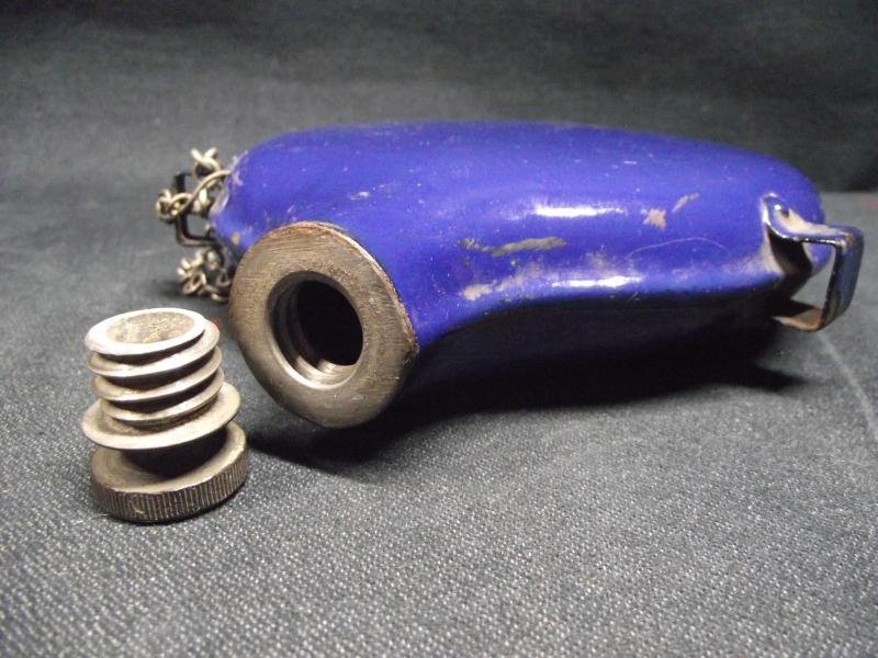 British Boer War Blue Enamel Water Bottle. — image 5