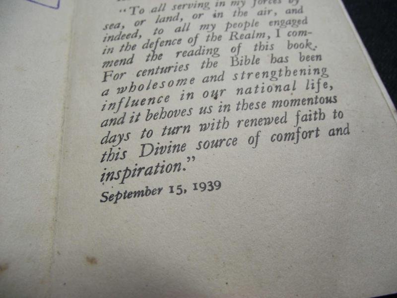 1944 Dated Soldiers New Testament with 1946 Dated German Written Sentiment. — image 4