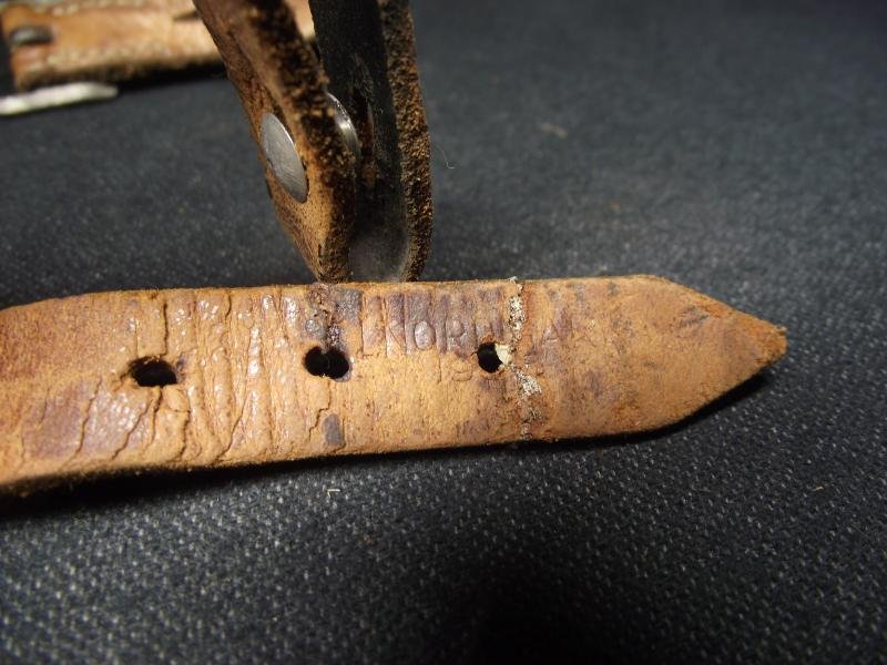 Complete WW2 German Steel Helmet Chinstrap. — image 6