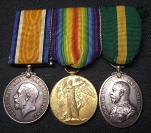 WW1 Welsh Regiment Medal Pair and Territorial Force Efficiency Medal, …