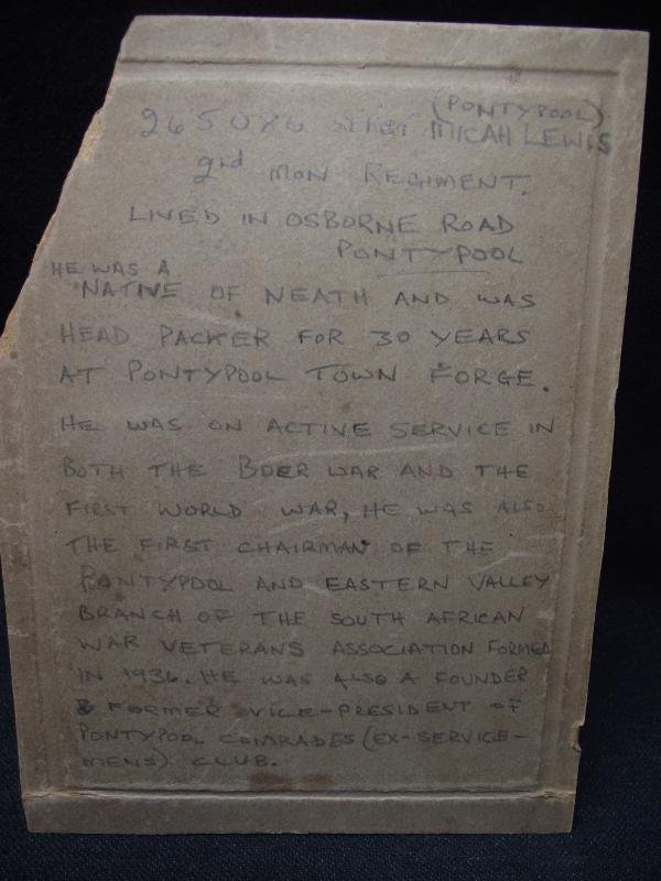 2nd Battalion Monmouthshire Framed Photo and Details. — image 5