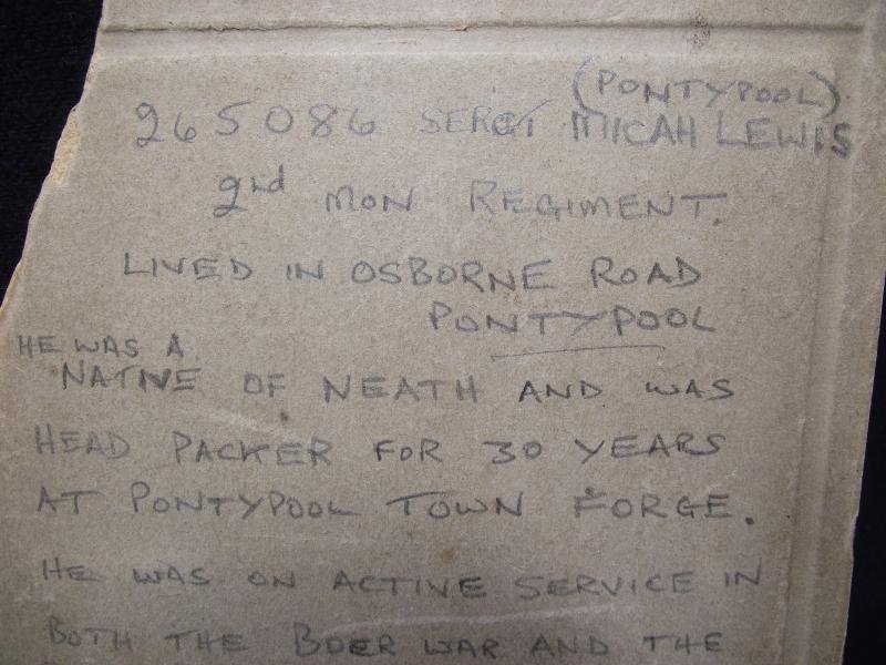 2nd Battalion Monmouthshire Framed Photo and Details. — image 6