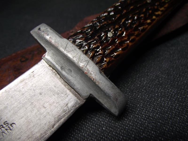 Attributed WW2 Home Guard Auxiliary Units, Fighting Knife, Name and Service Number. — image 3