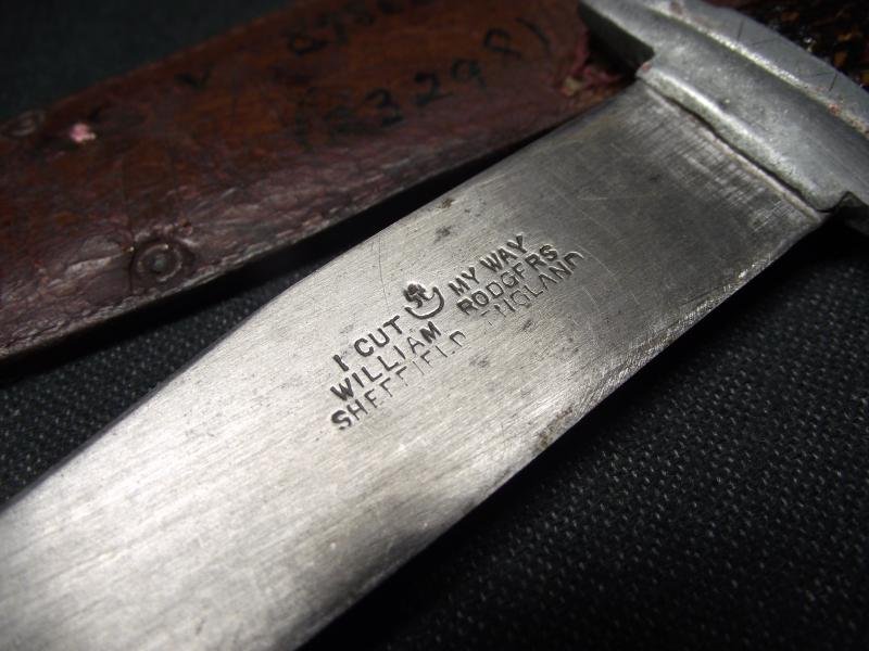 Attributed WW2 Home Guard Auxiliary Units, Fighting Knife, Name and Service Number. — image 4