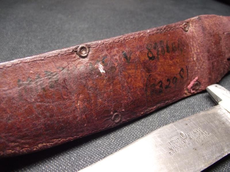 Attributed WW2 Home Guard Auxiliary Units, Fighting Knife, Name and Service Number. — image 7