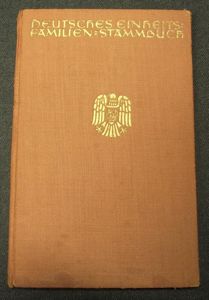 WW2 German Deutsches Einheits Familien Stammbuch. Family Tree Book, Austria, …