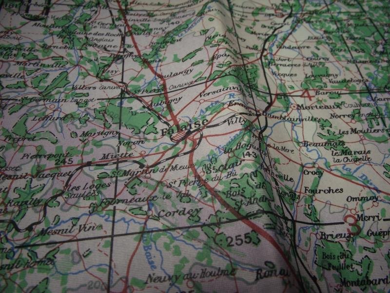 British 1943 Dated Map. Cherbourg & Caen. Normandy Invasion. — image 4