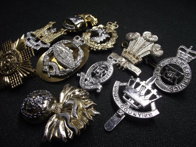 10 X British Military Anodised Regimental Cap Badges. — image 3