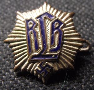 WW2 German RLB Membership Badge.