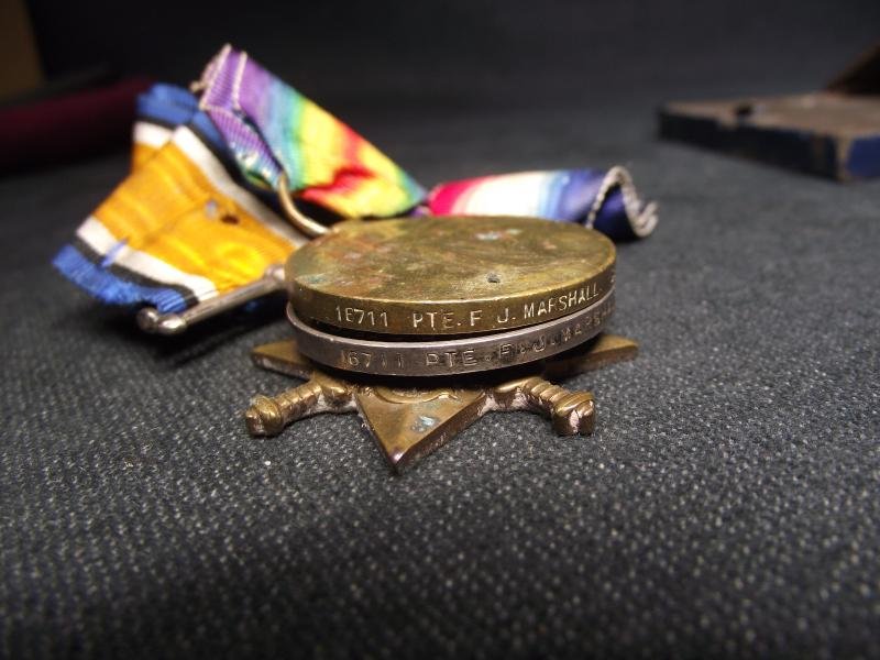 WW1 British,1914/15, South Wales Borderers Trio. Newport. — image 4