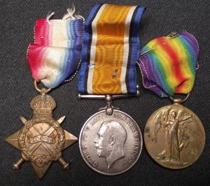 WW1 British,1914/15, South Wales Borderers Trio. Newport.