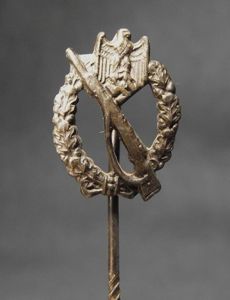WW2 German Bronze Infantry Assault Stick Pin.