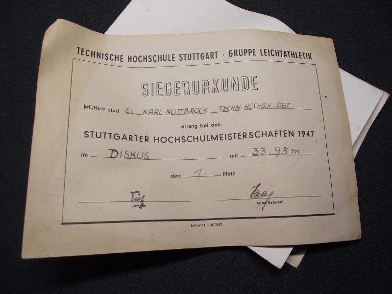 2 X Hitler Youth Sports Award Certificates. — image 5