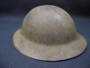 British WW1, Brodie, MK1 Steel Helmet. Named.