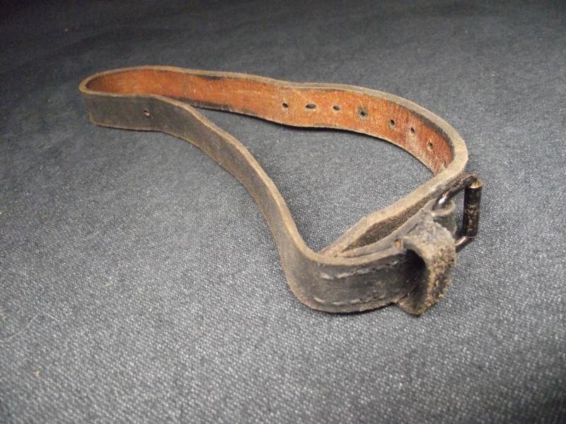 WW1 German Named and Infantry Regiment Marked Leather Equipment Strap. ILR. — image 2