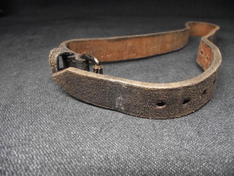 WW1 German Named and Infantry Regiment Marked Leather Equipment Strap. ILR. — image 4