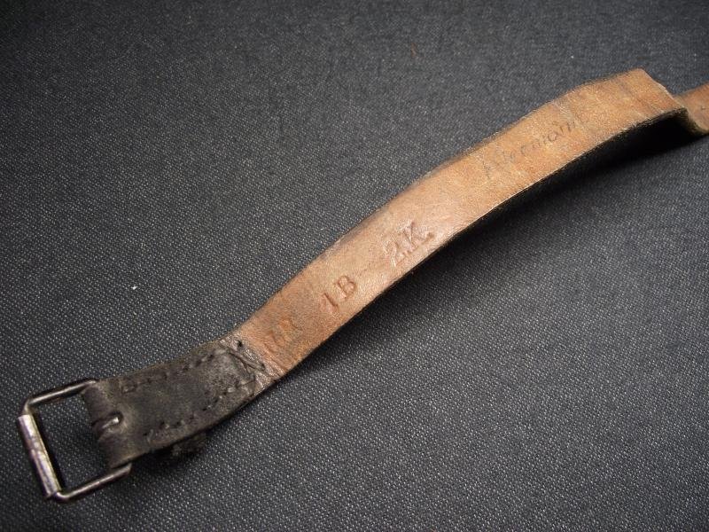 WW1 German Named and Infantry Regiment Marked Leather Equipment Strap. ILR. — image 6