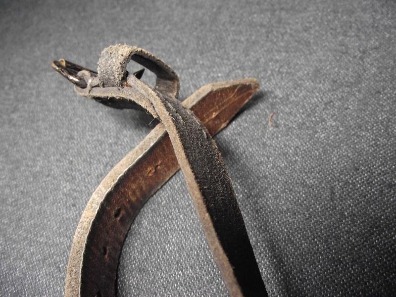 WW1 German Named and Infantry Regiment Marked Leather Equipment Strap. ILR. — image 8