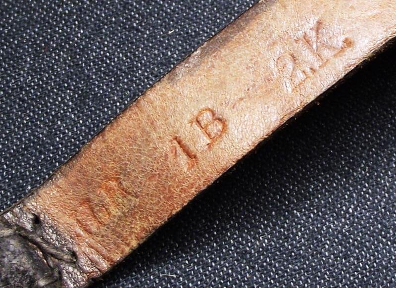 WW1 German Named and Infantry Regiment Marked Leather Equipment Strap. ILR. — image 9