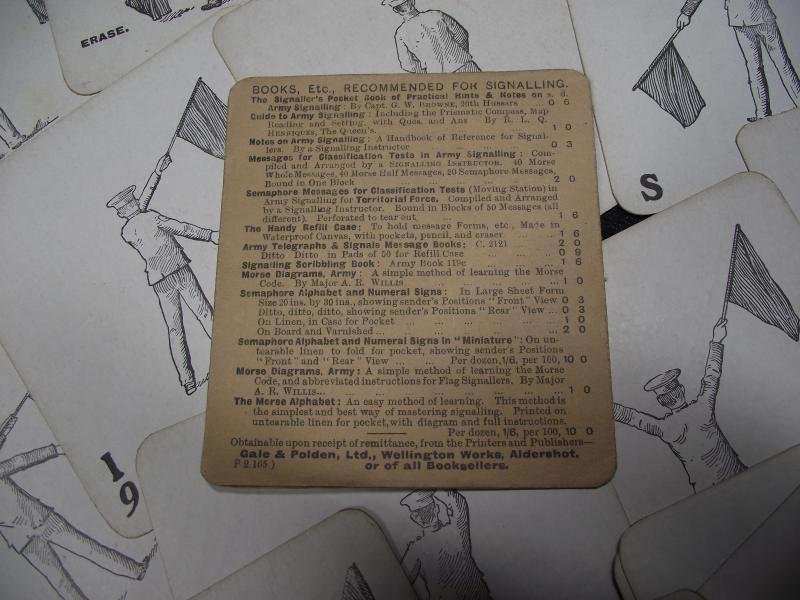 Vintage Pack Military Semaphore Instruction Cards. — image 5