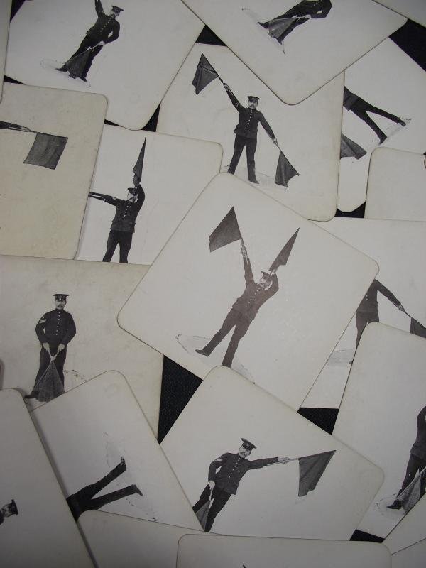 Vintage Pack Military Semaphore Instruction Cards. — image 8