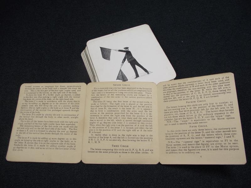 Vintage Pack Military Semaphore Instruction Cards. — image 9