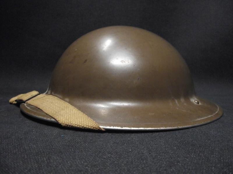 Scarce Early Matching 1939 Dated British MKII Steel Helmet — image 2