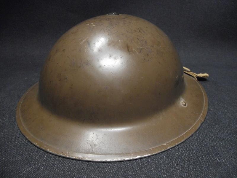 Scarce Early Matching 1939 Dated British MKII Steel Helmet — image 4