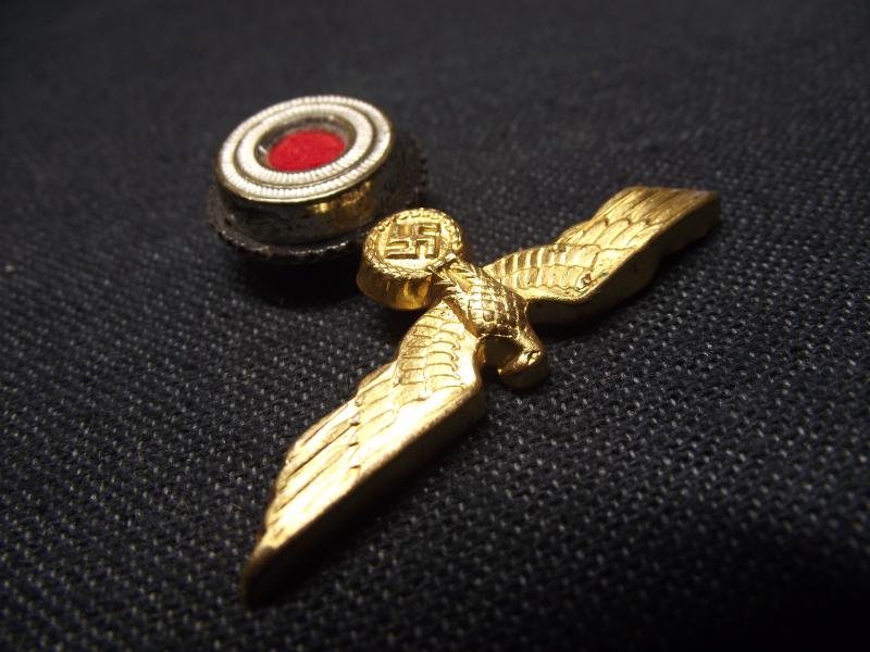 WW2 German EM/NCO Tellermutze ''Donald Duck'' Combination Insignia. — image 3