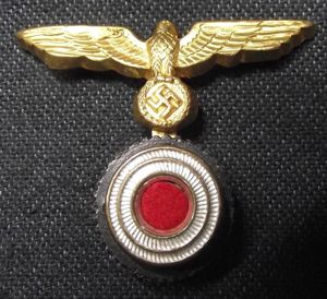 WW2 German EM/NCO Tellermutze ''Donald Duck'' Combination Insignia.
