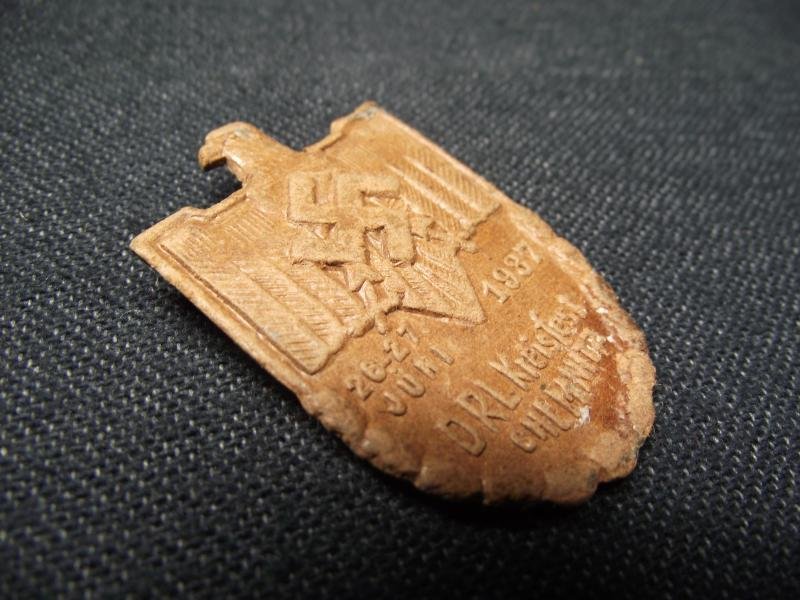 DRL Event Badge/Tinnie. Kreisfest, Chemnitz,1937. — image 2