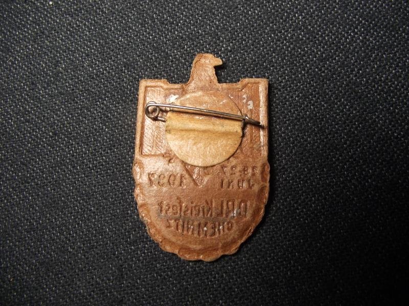 DRL Event Badge/Tinnie. Kreisfest, Chemnitz,1937. — image 3