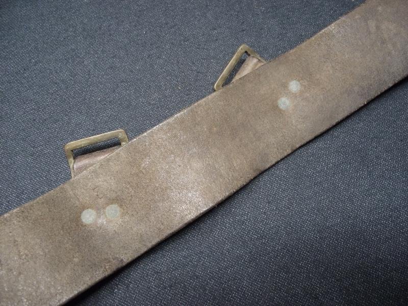 WW2 Home Guard 39 Pattern Leather Belt. — image 5