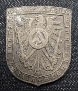 SA Event Badge/Tinnie. Wehrsportwettkampfe, Berlin-Brandenburg, 1939.