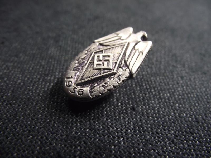 1936 Dated Hitler Youth Sports Participants Badge. — image 2