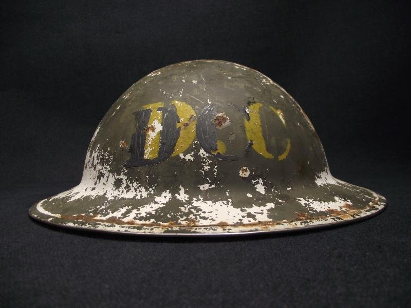 WW2 British MK2 ''DC''Steel Helmet. Decontamination Leader. — image 2
