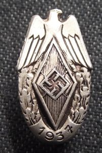 1937 Dated Hitler Youth Sports Participants Badge.