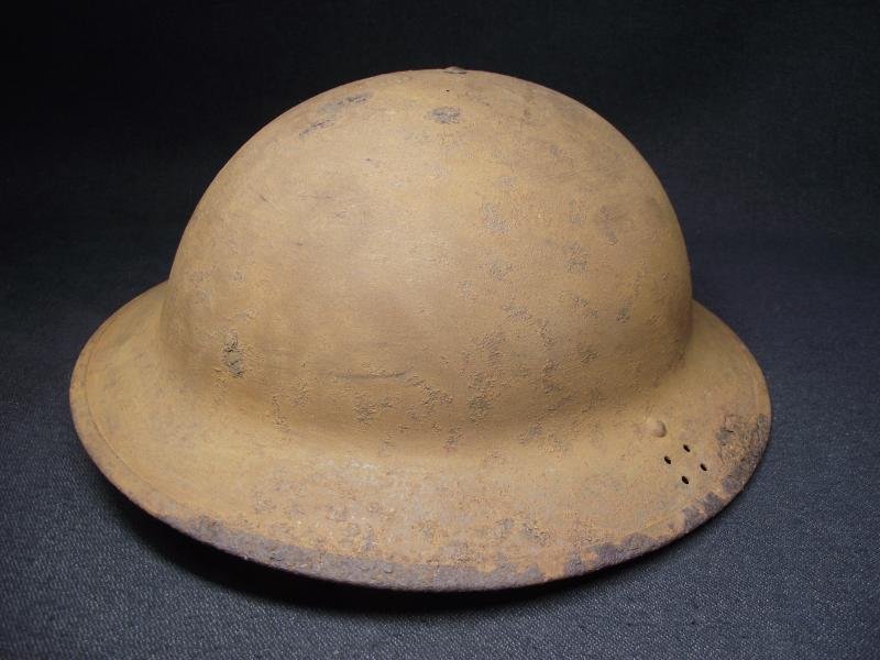 1940 Dated British Army MKII Steel Helmet Relic. Cardiff. — image 4