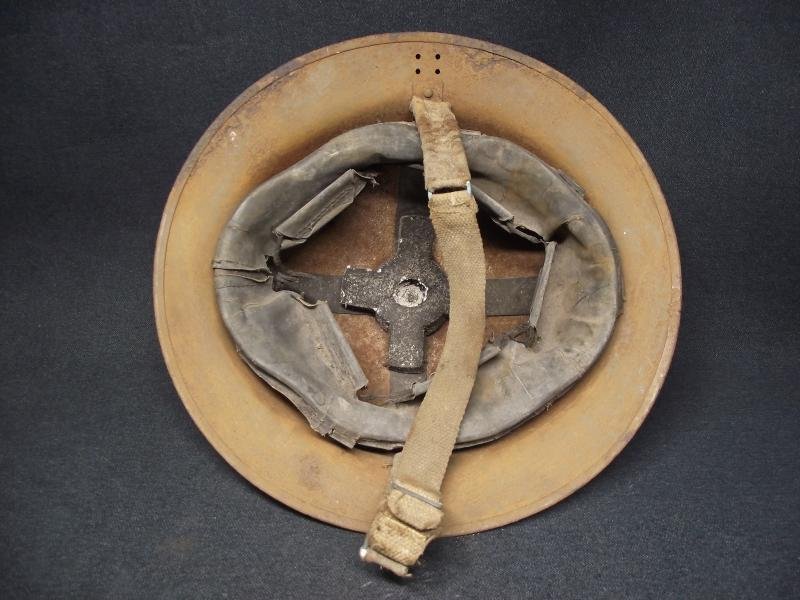 1940 Dated British Army MKII Steel Helmet Relic. Cardiff. — image 6