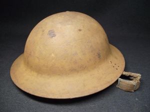 1940 Dated British Army MKII Steel Helmet Relic. Cardiff.