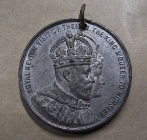 1909 Dated Medal, King Edward VII and Queen Commemoration First …