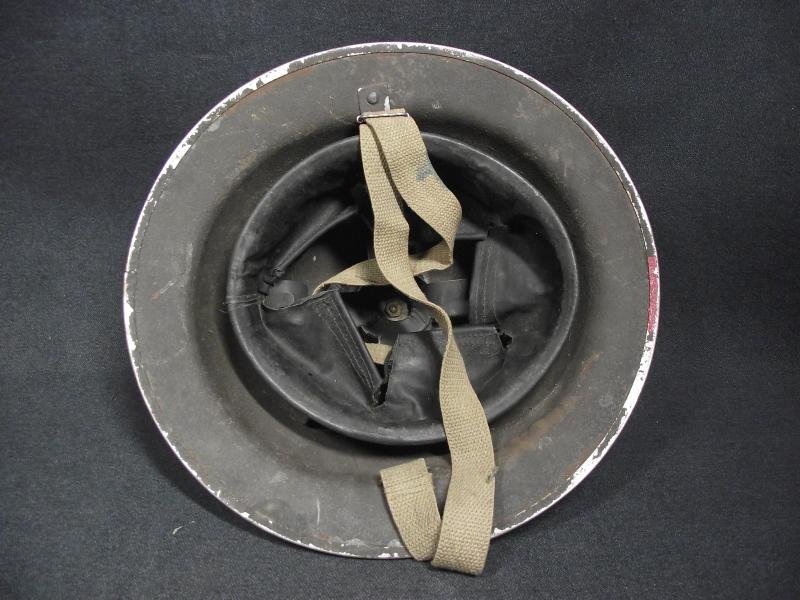 Red Painted 1941 Dated British Army MK2 Helmet. Army Fire Service? — image 7