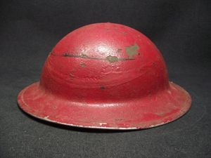 Red Painted 1941 Dated British Army MK2 Helmet. Army Fire …
