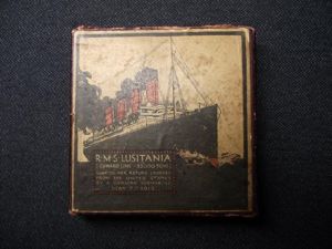 WW1 British Boxed RMS Lusitania Medal.