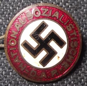 Rare Early 18mm NSDAP Party Badge.