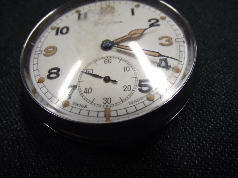 WW2 Helvetia British Army GS/TP Pocket Watch. — image 4