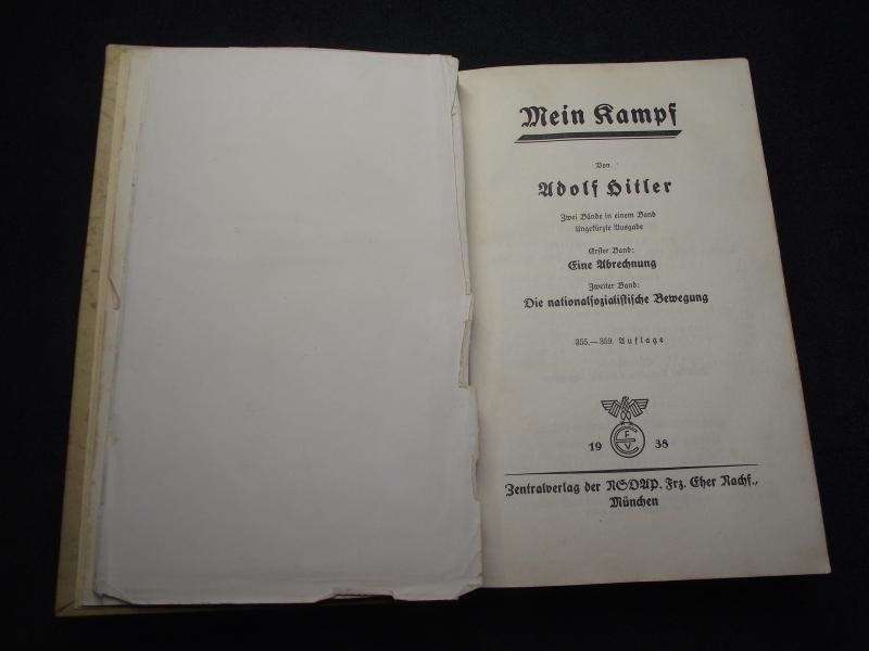 Adolf Hitler Mein Kampf. Wedding Edition. Kamen, 1940.. — image 7